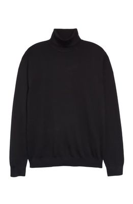 Reiss Caine Wool Turtleneck Sweater in Black