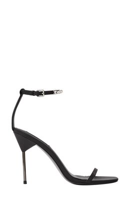 Reiss Carey Pin Heel Sandal in Black