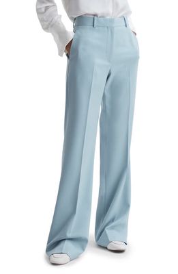 Reiss Clara Wool Blend Trousers in Blue