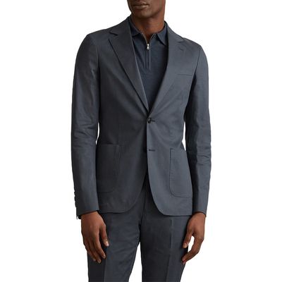 Reiss Crawford Slim Fit Cotton Blend Sport Coat in Blue 