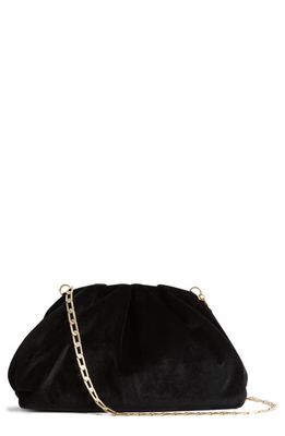 Reiss Ellena Chain Strap Clutch in Black