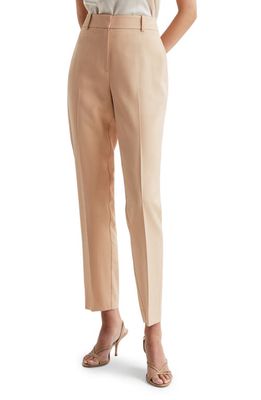 Reiss Ember Tapered Ankle Trousers in Camel