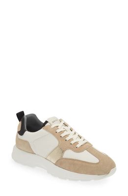 Reiss Evo Lite Sneaker in Gold/White