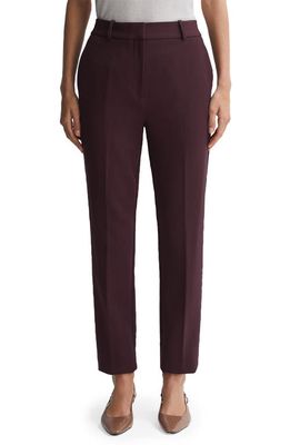 Reiss Gabi Slim Fit Pants in Berry