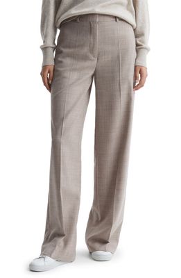 Reiss Hazel Stretch Wool Pants in Oatmeal