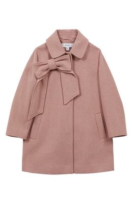 Reiss Kids' Amelia Jr. Trapeze Coat in Pink