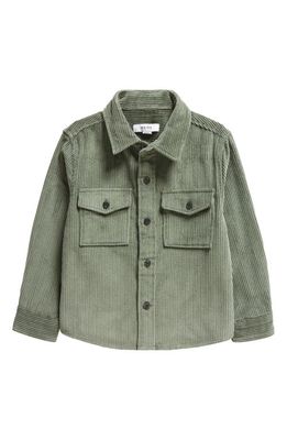 Reiss Kids' Bonucci Corduroy Shirt Jacket in Ivy Green