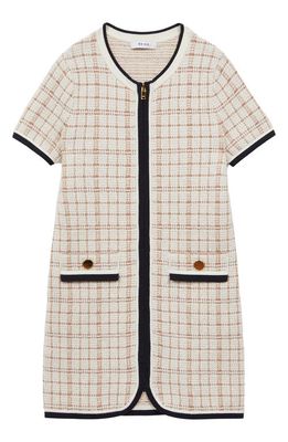 Reiss Kids' Mila Jr. Plaid Tweed Shift Dress in Pink