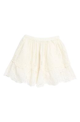 Reiss Kids' Serena Jr. Eyelet Skirt in White