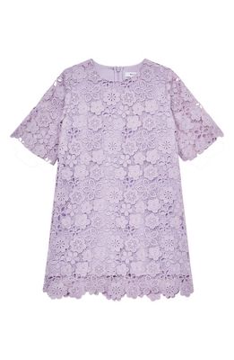 Reiss Kids' Susie Lace Dress in Lilac