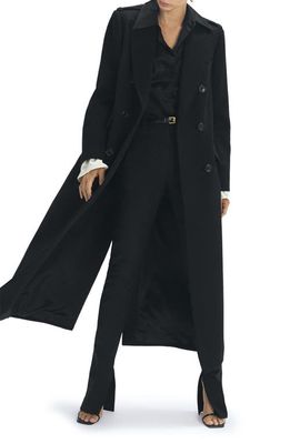 Reiss Margot Wool Blend Coat in Black