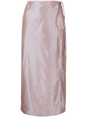 Rejina Pyo Adela iridescent wrap skirt - Neutrals