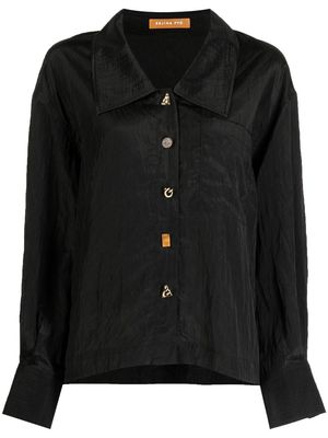 Rejina Pyo Akari satin shirt - Black