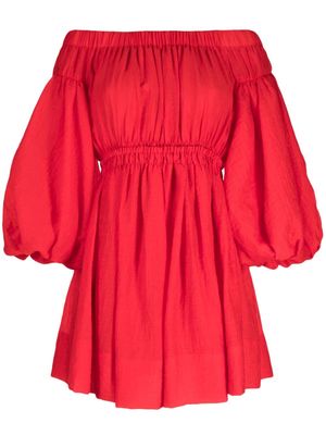 Rejina Pyo Beth off-shoulder puff-sleeve minidress - Red