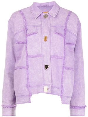 Rejina Pyo Blanca asymmetric denim jacket - Purple