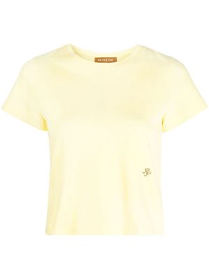 Rejina Pyo cropped short-sleeve T-shirt - Yellow