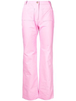 Rejina Pyo Ellis organic-cotton straight trousers - Pink