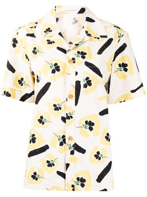 Rejina Pyo floral-print cotton shirt - Neutrals