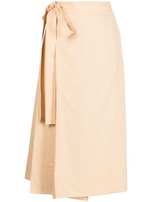 Rejina Pyo Isra wrap midi skirt - Neutrals