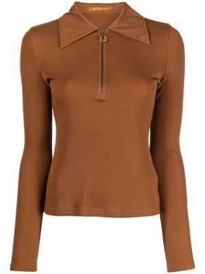 Rejina Pyo Jasmine half-zip sweatshirt - Brown