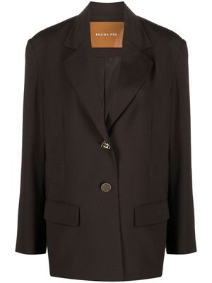 Rejina Pyo Karyn single-breasted wool-blend blazer - Brown