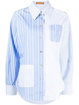 Rejina Pyo long-sleeve striped shirt - Blue