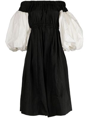 Rejina Pyo Lydia off-shoulder puff-sleeve dress - Black