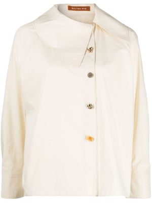 Rejina Pyo Monroe organic-cotton asymmetric blouse - White