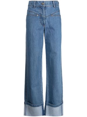 Rejina Pyo Nemy high-rise wide-leg jeans - Blue