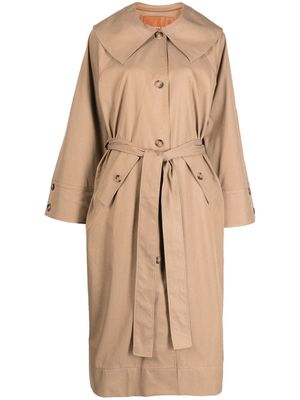 Rejina Pyo Noa wide-sleeve trench coat - Brown
