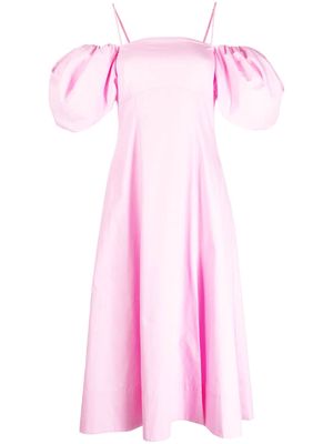 Rejina Pyo Oksana puff-sleeve cotton dress - Pink