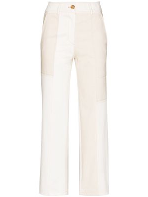 Rejina Pyo panelled straight-leg trousers - White