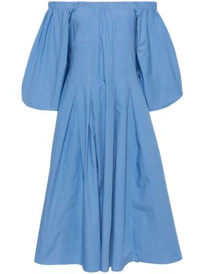 Rejina Pyo puff-sleeved off-shoulder dress - Blue