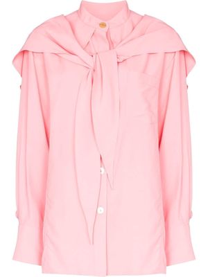 Rejina Pyo scarf-detail shirt - Pink