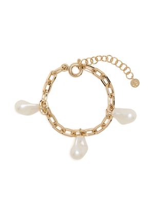 Rejina Pyo Trio Chain pearl-embellished bracelet - Gold