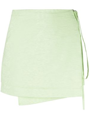 Rejina Pyo wrap-detail miniskirt - Green