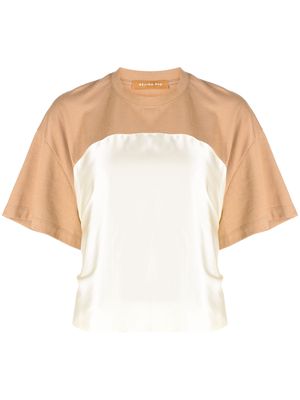 Rejina Pyo Wynne two-tone T-shirt - Brown