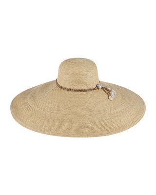 Rejina Wide-Brim Raffia Sun Hat