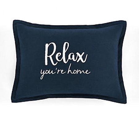Relax You're Home Decorative Pillow Cover by Lu sh Decor