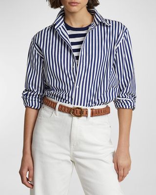Relaxed-Fit Striped Cotton Shirt