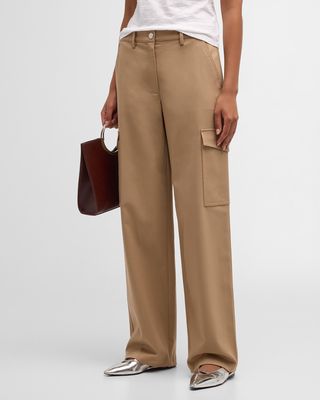 Relaxed Straight-Leg Cargo Pants
