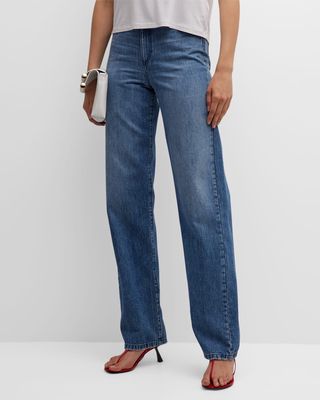 Relaxed Straight-Leg High-Rise Jeans