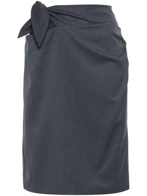 REMAIN Castlerock tied midi skirt - Grey