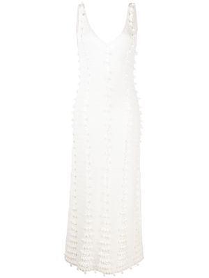 REMAIN crochet-knit dress - White