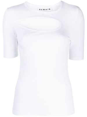 REMAIN cut-out detailing organic-cotton blouse - White