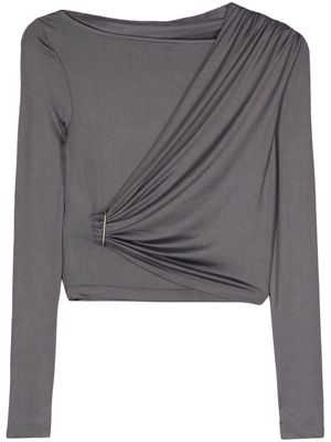 REMAIN draped longsleeved T-shirt - Grey