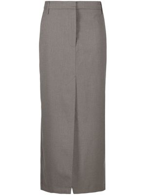 REMAIN front-split maxi skirt - Grey