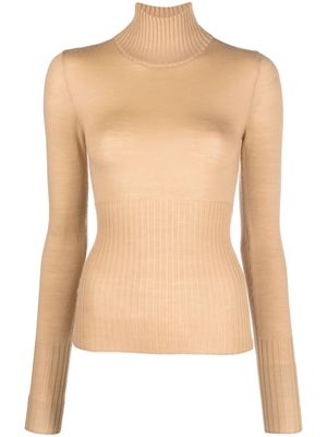 REMAIN high-neck merino wool jumper - Neutrals