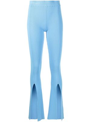 REMAIN high-waisted knitted trousers - Blue