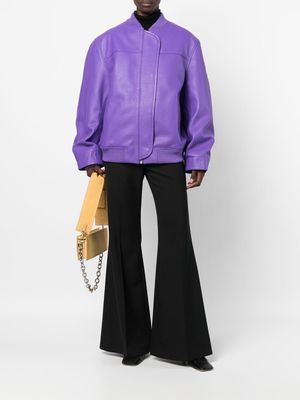 REMAIN leather bomber jacket - Purple